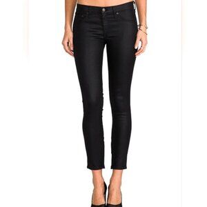 Rag and bone Zipper Capri in Cotswold (black coated)